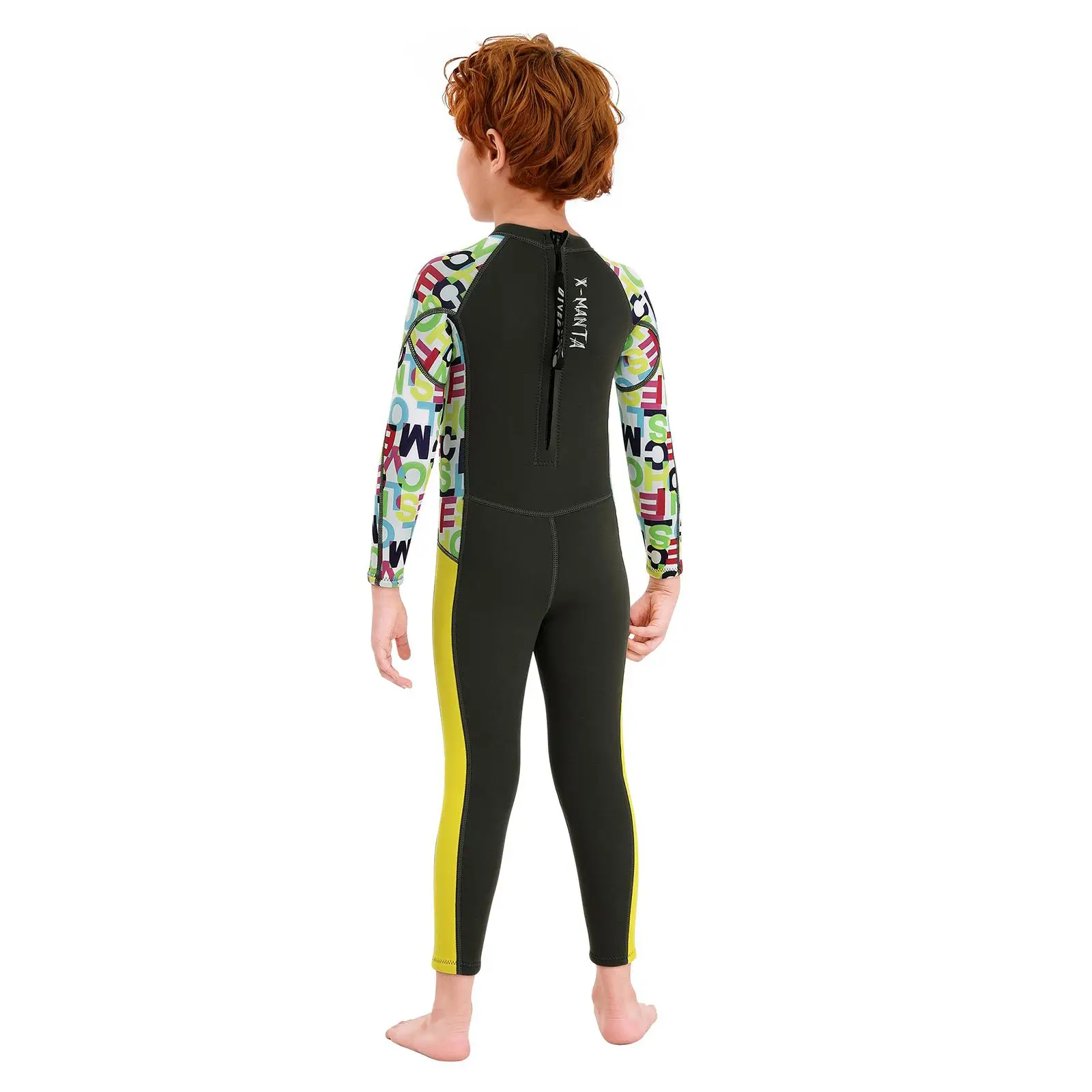 

Stretchy Child Wetsuit Kids Thermal Swimsuit 2.5mm Neoprene Rash Guard Children One Piece Swimsuit Sunsuit Sun 50+Protection