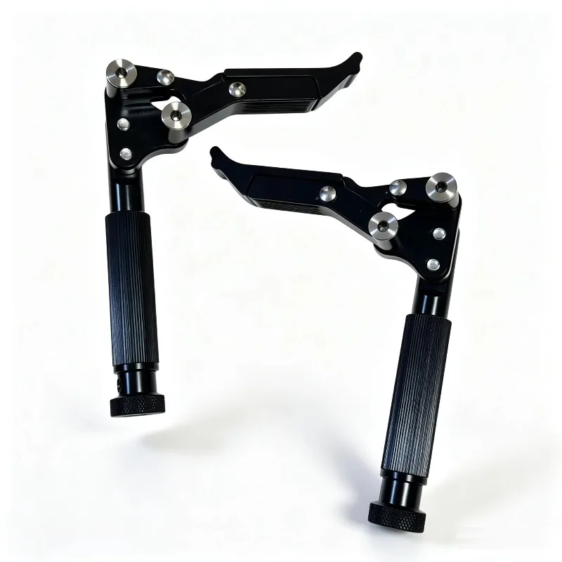 A pair Tool-Free Front-Back Adjustable Sport Wheelchair Brake Lipstick-Screw Rotating Mechanism Wheelchair
