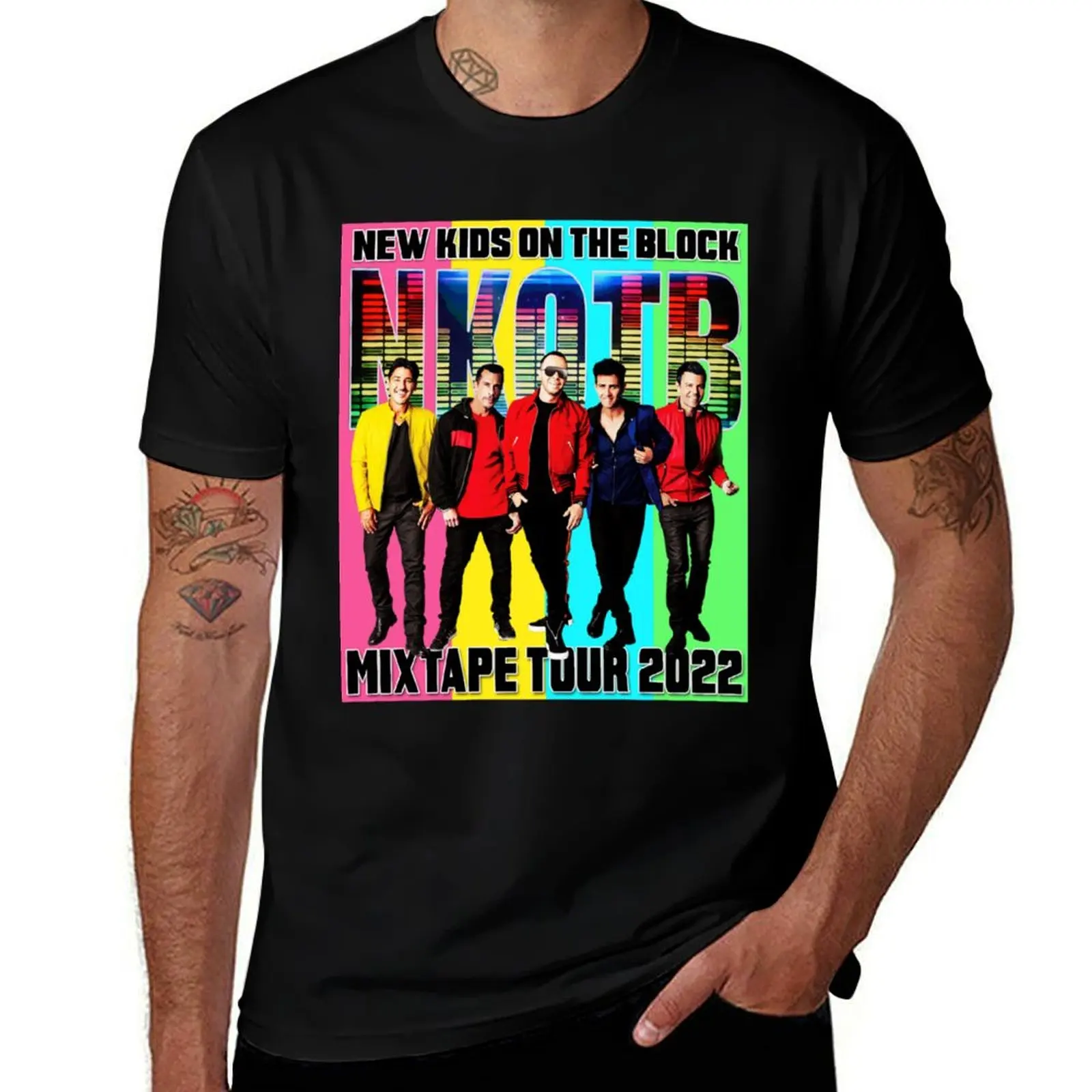 NKOTB MIXTAPE SUMMER TOUR 2022 T-Shirt Retro Graphic Print T-Shirt