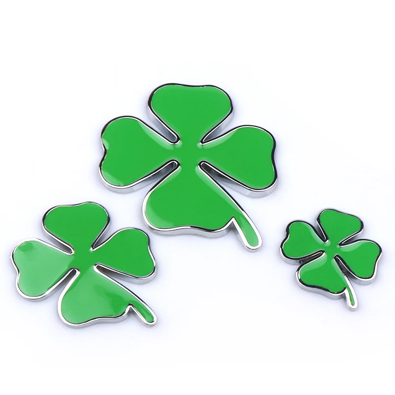 Car Styling 3D Aluminum Four Leaf Clover Emblem Auto Decoration Body Sticker Decals For Alfa Romeo 159 147 156 Giulietta Mito GT