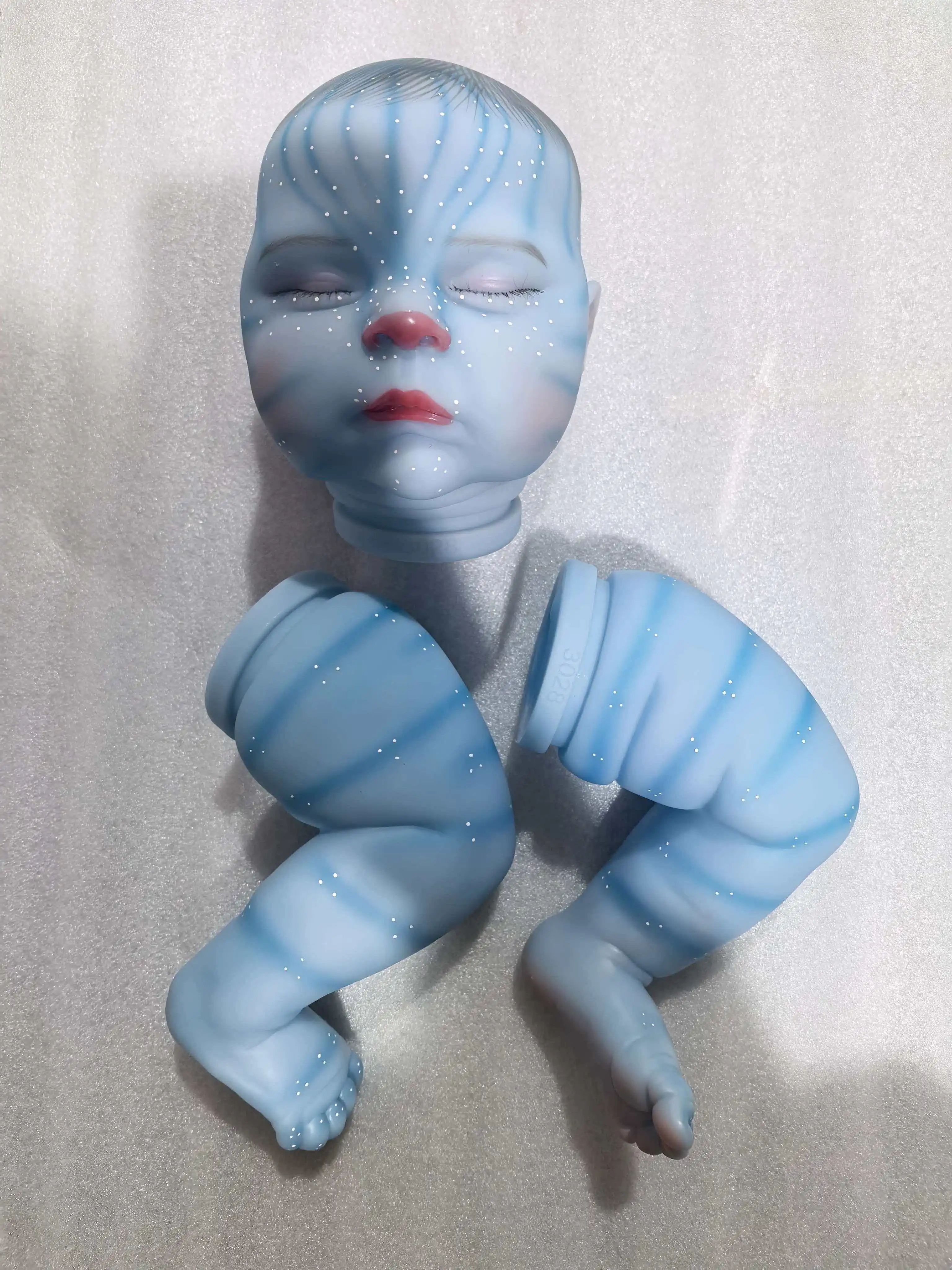 

Набор для сборки коллекционной фигурки NPK 19 дюймов: неокрашенные детали куклы-аватара «Персики» для творческой сборки, версия для детей