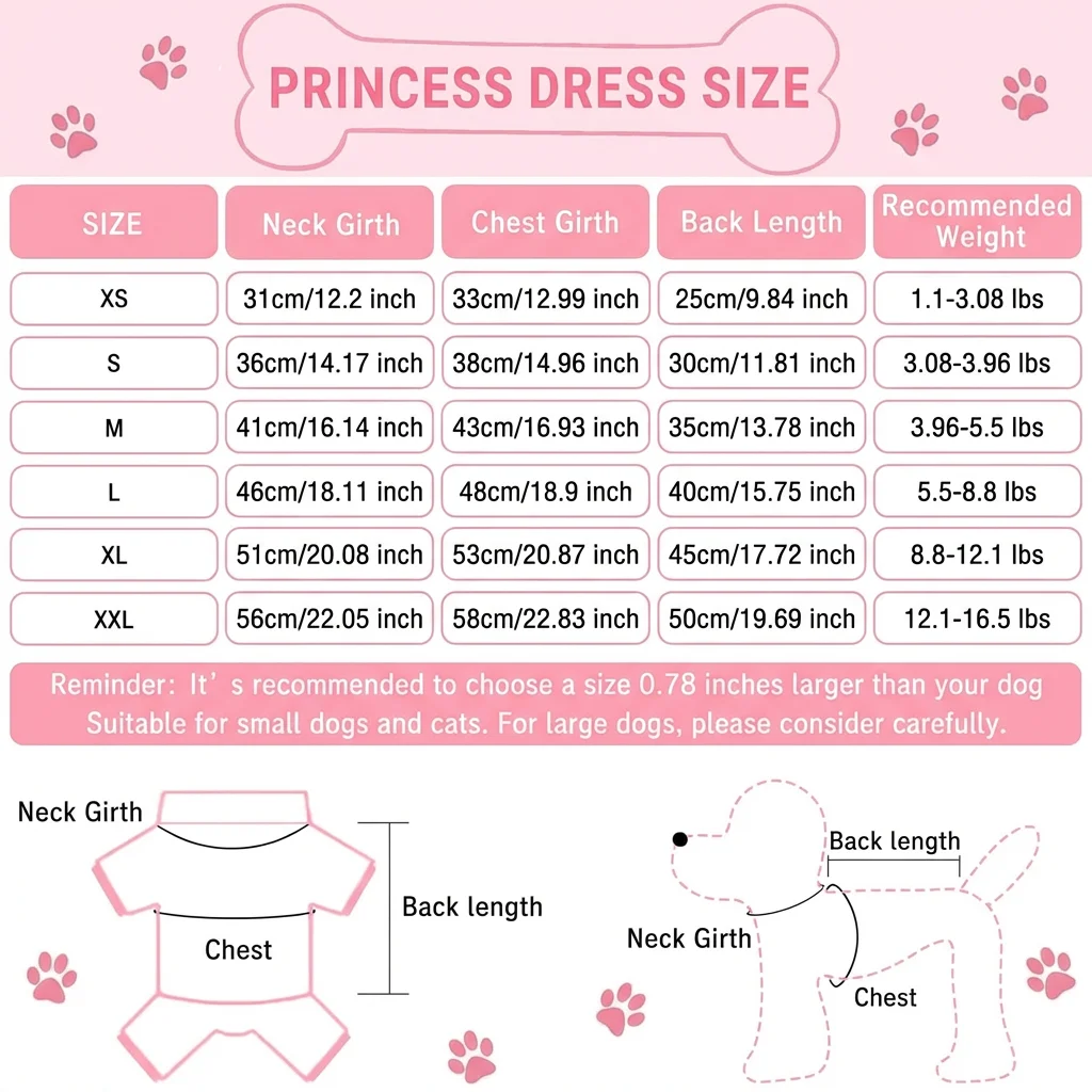 Vestido para perros y gatos pequeños floral - Primavera Verano