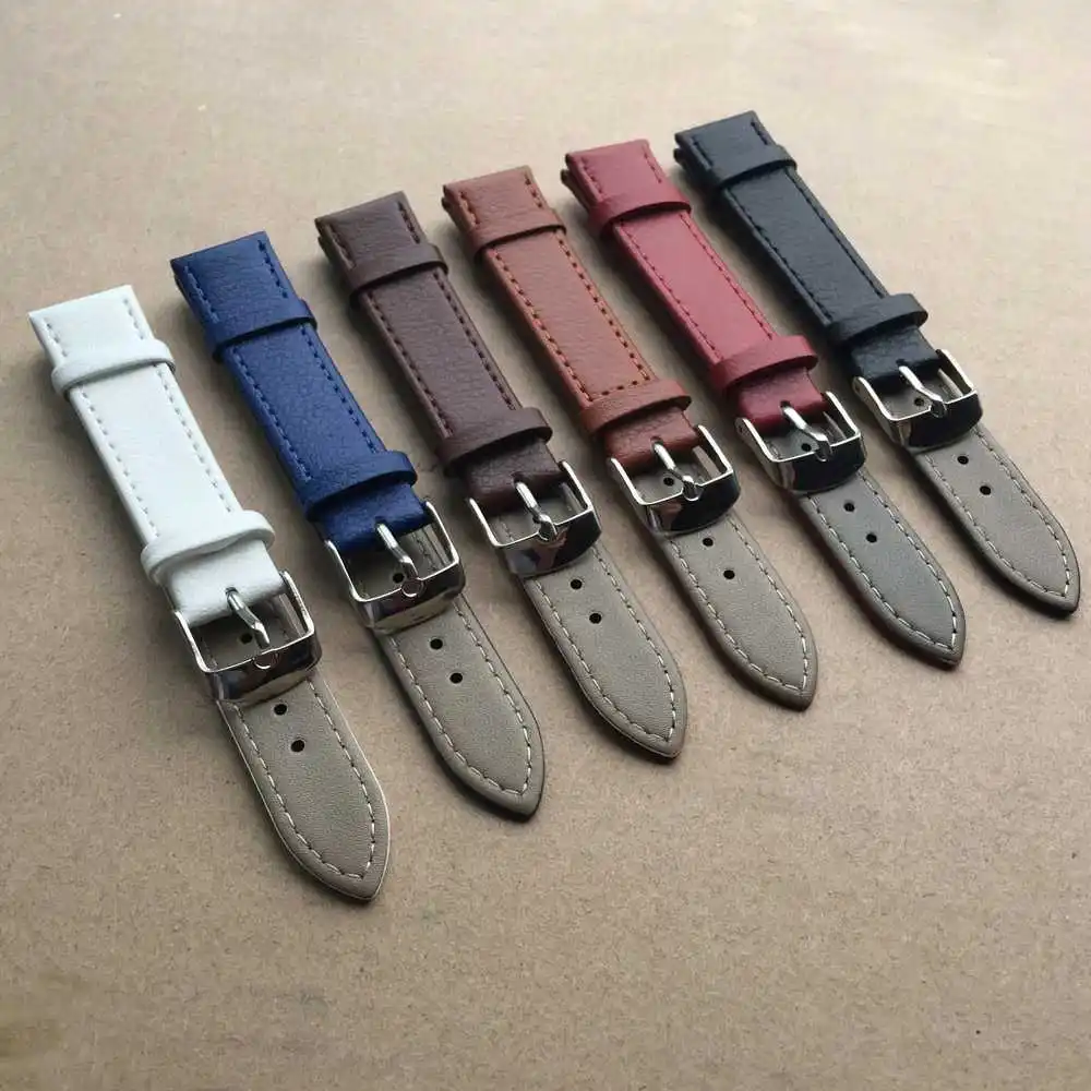 

Watch Band Genuine Leather Straps 18mm 20mm 14mm 16mm 22mm Woman Watch Accessories Men High Quality Brown Colors Watchbands