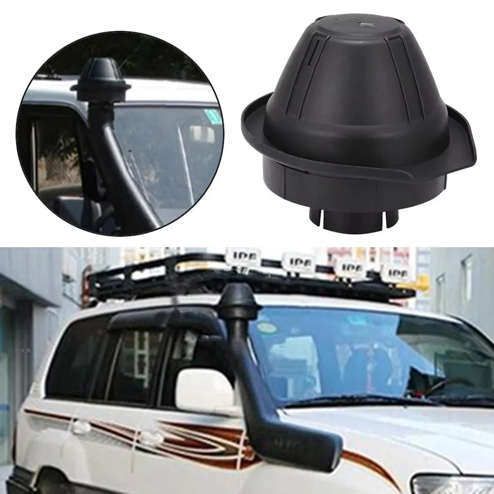 3/3.5inch ABS Mushroom Snorkel Head Lightweight Black Air Intake Cap Pre-Cleaner for Jeep Hilux Fuel Efficiency Boost