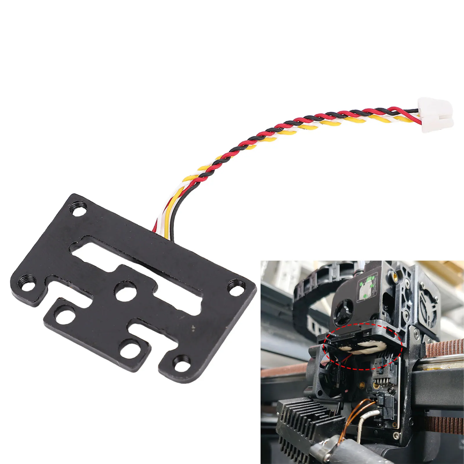 

3D Printer Sensor Strain Part Extruder Sensor Strain Replacement for Creality K2 PLUS 3D Printer Auto Leveling Strain Spare Part