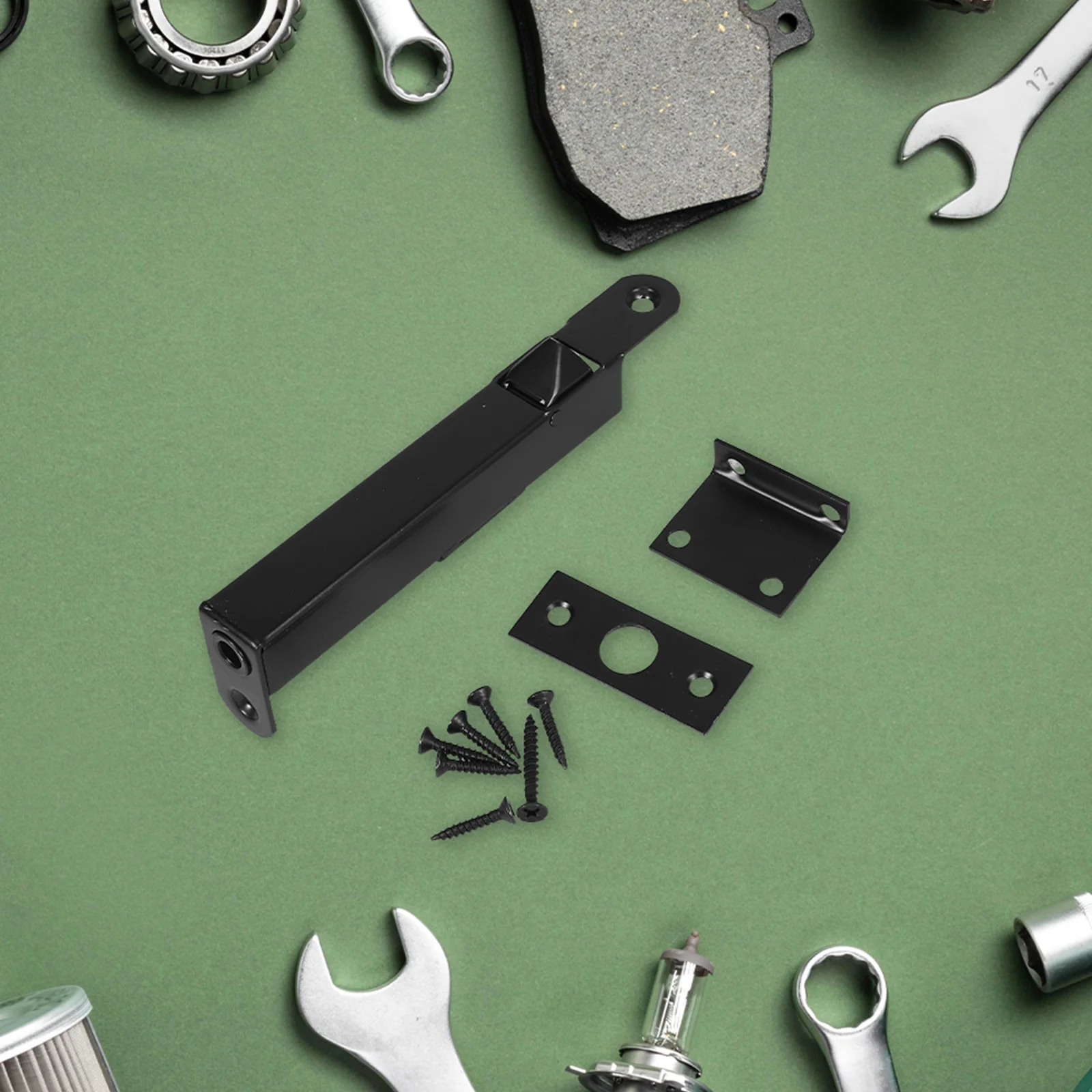 

2Pcs Fire Exit Door Automatic Bolt Stainless Steel Concealed Slide Lock Security Door Bolt Latch for Double Wooden Fire Doors