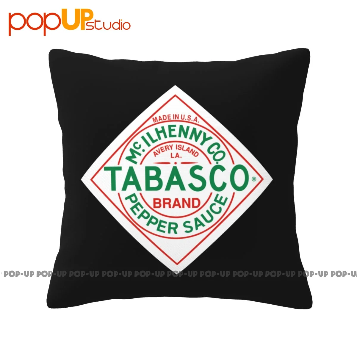 Spring Tomato Cartoon Tabasco Sauce Pepper Pillowcase Throw Pillow Cover Vintage Decorative Comfortable