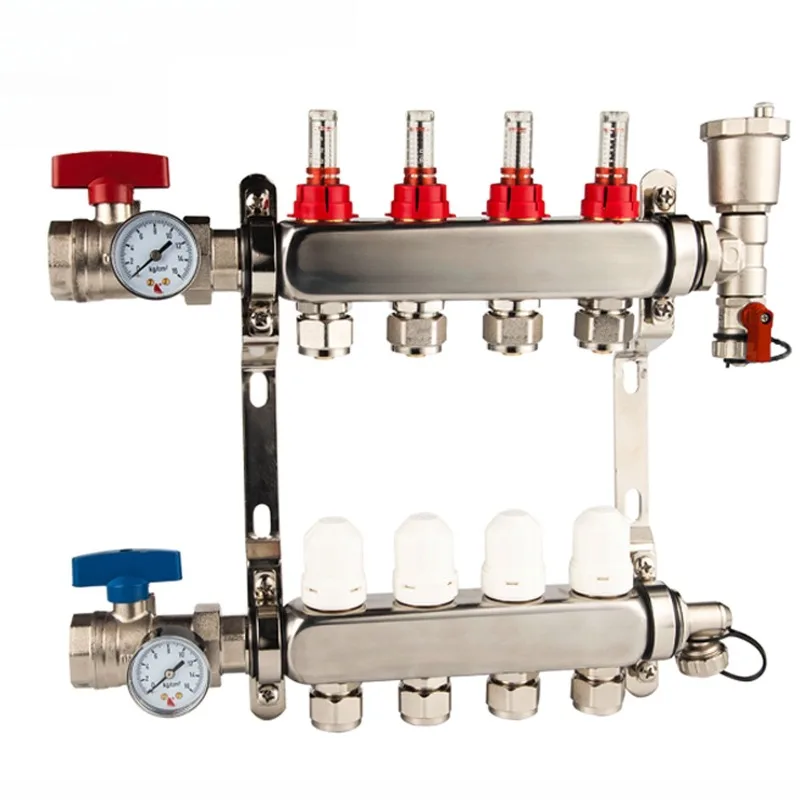 

Коллектор для подогрева пола, детали для подогрева пола из нержавеющей стали 304, коллекторы для подогрева пола в доме, интеллектуальный контроль температуры