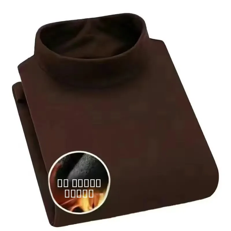 مزدوجة الوجه Fce High-Ne الرجال قاعدة irt الشتاء Sle طويل Sve ملابس اخلية حرارية Dervo العصرية Ciwalk محبوك سترة