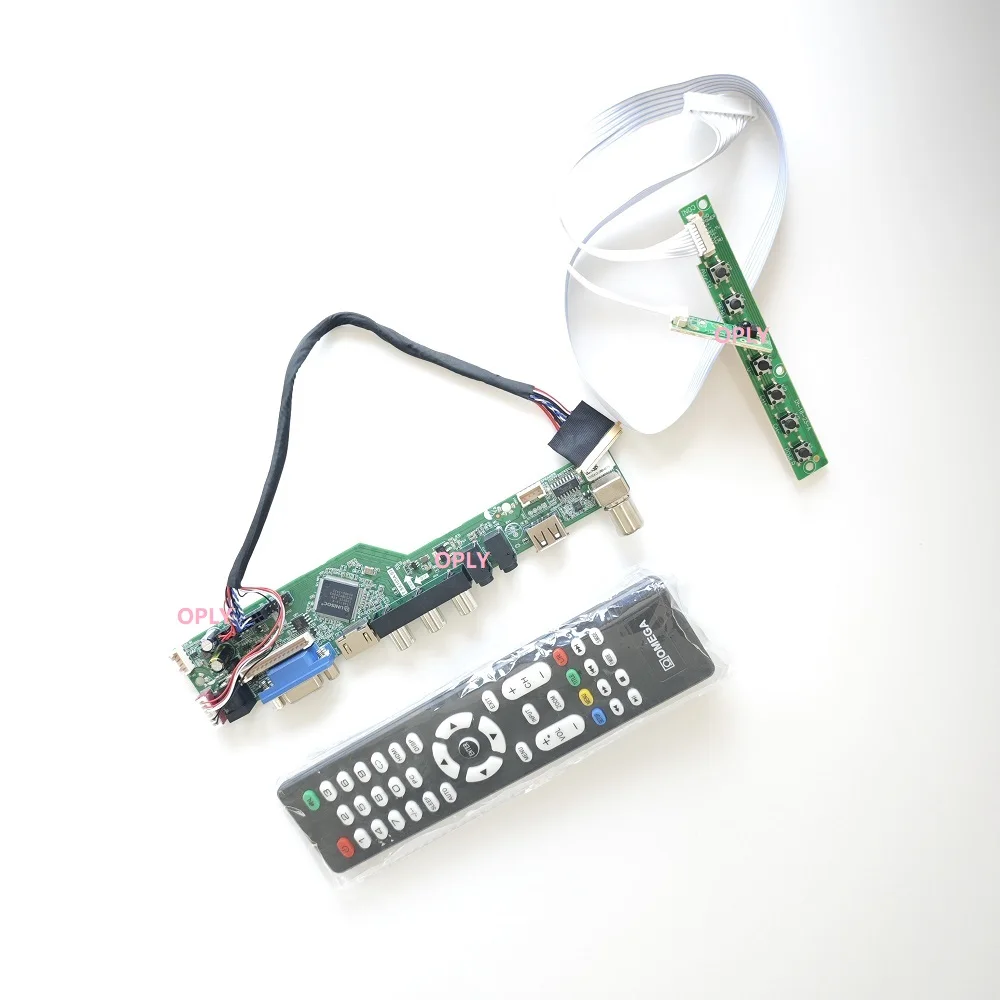 

Комплект платы контроллера телевизора для B156XW02 V0 B156XW02 V0 1366x768 15,6 дюйма HDMI-совместимый RF USB AV VGA аудио светодиодный экран монитора