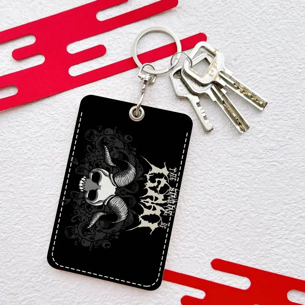 Game The Binding Of Isaac PU Soft Leather Rectangular Key Card Holder Induction Elevator Protection Cover Youth Faion Accory