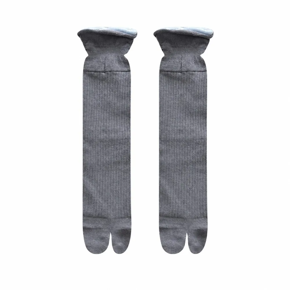 New Solid Color Five Finger Socks Mid Tube Double-layer Split Toe Socks Soft Breathable Flip Flop Socks For Women