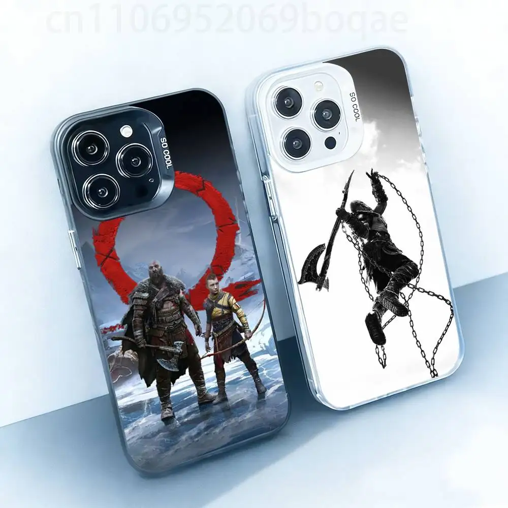 

G-God Of War Game Case for iPhone17 16 15 14 13 12 11 Pro Max Plus Air 16E X XR XS Max Hard Shockproof Bumper Cover