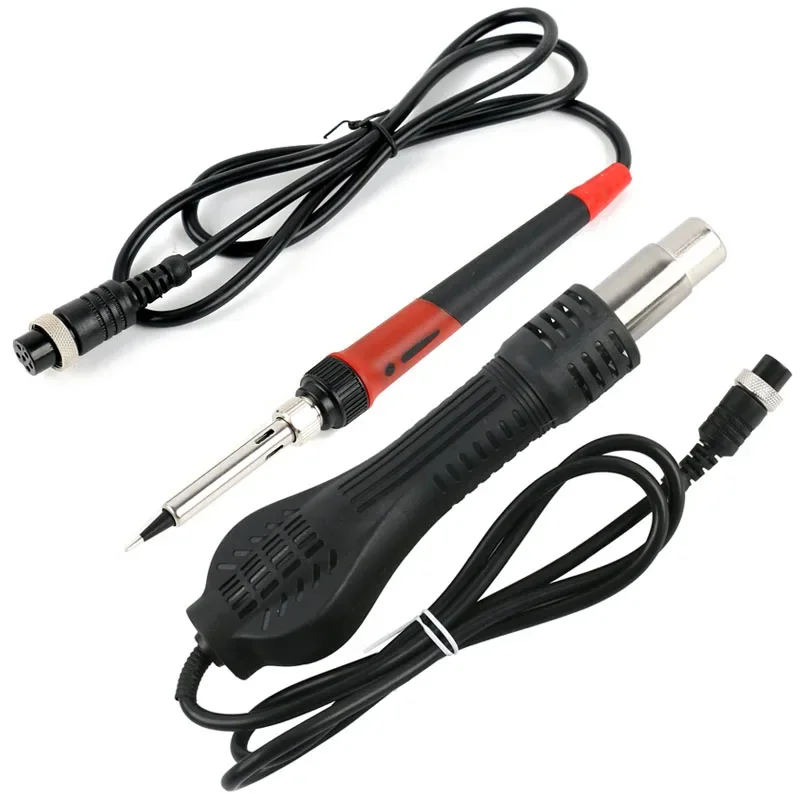 Soldering Station Electric Soldering Iron Handle Ceramic Heater Hot Air Gun Handle Accessories For 8586D 8586