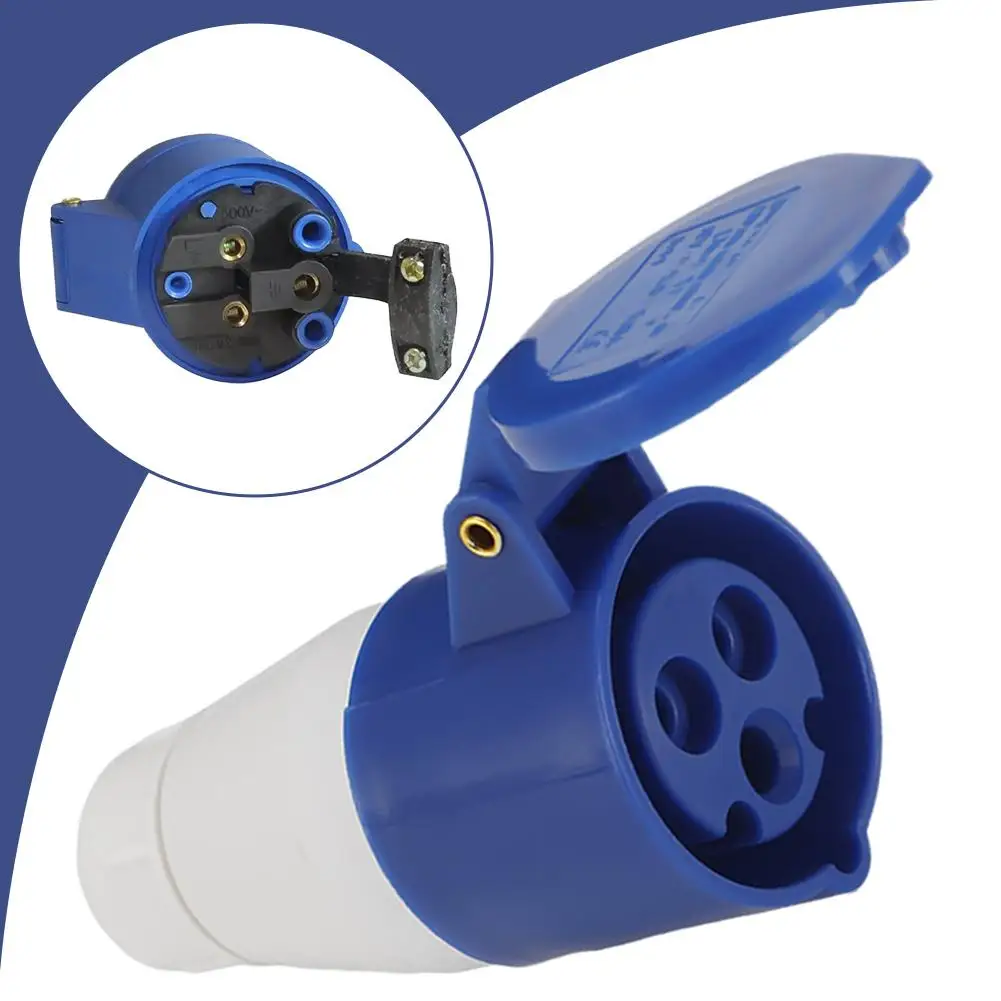 

Автомобильный сетевой адаптер-разъем, 3-контактный, 240В 16А, для подключения к электросети, для автофургонов и домов на колесах