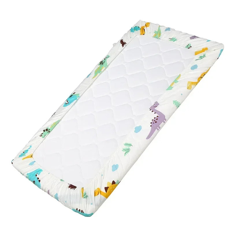 130*70cm Crib Fitted Sheets Soft Baby Bed Mattress Covers Print Newborn Toddler Bedding Set Kids Mini Cot Sheets Cotton