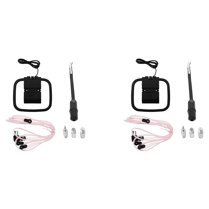 B18B 2X FM Antenna For Indoor Stereo Receiver, Ancable Universal 75Ohm/300 Ohm FM AM Radio Antenna Kit With Antenna Converter