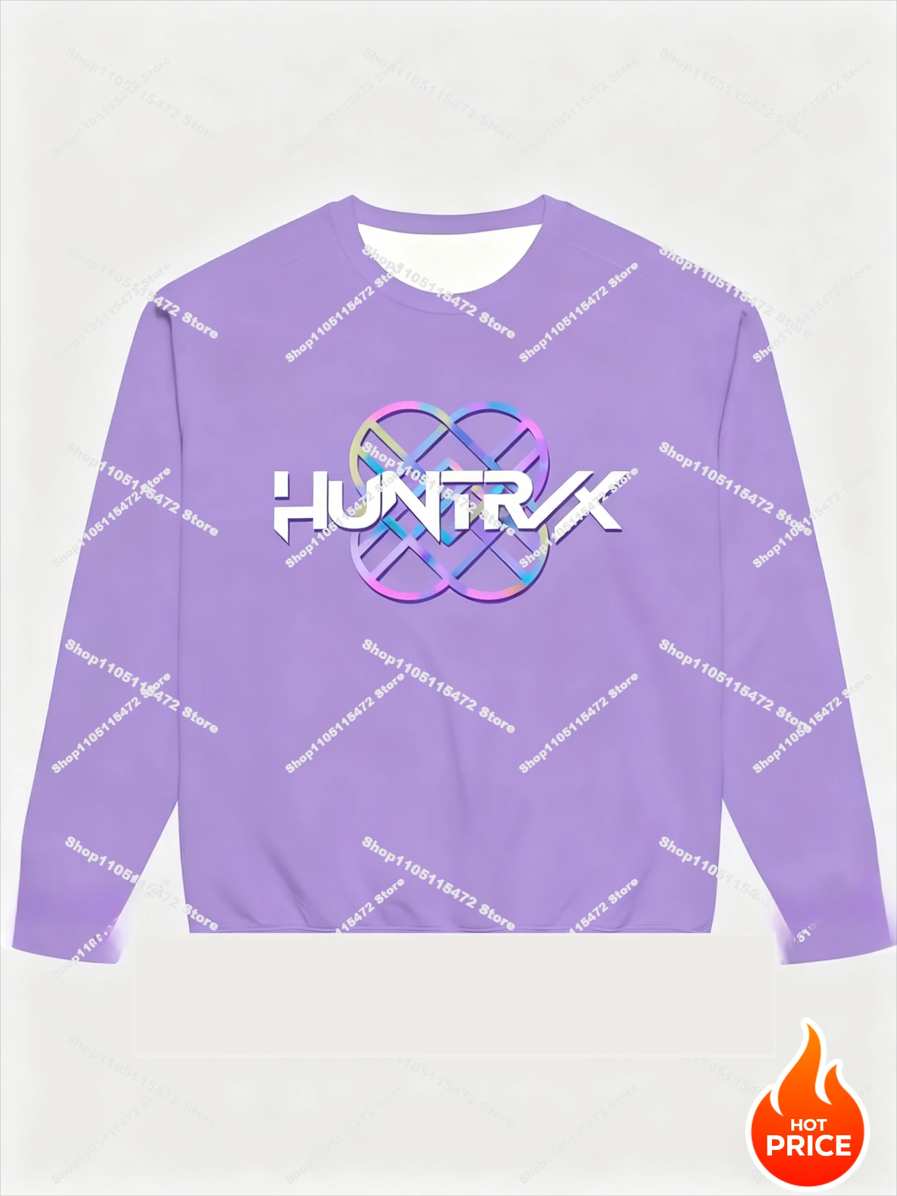 Camiseta de manga larga de la película KPop Demon Hunters, camisetas para niñas y mujeres, camiseta de manga larga a la moda con cuello redondo, ropa de calle informal Unisex