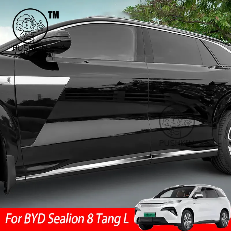 

For BYD Sealion 8 Tang L 2025 2026 Car Side Door&Tail Door Body Trim Stainless steel Accessories Auto Accessory Replacement