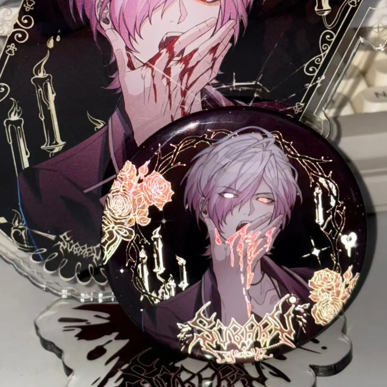 

Anime Diabolik Lovers Sakamaki Subaru Brooch Cute Pin Wallet Backpack Clothing Jewelry Badge Accessories Gift for Friends