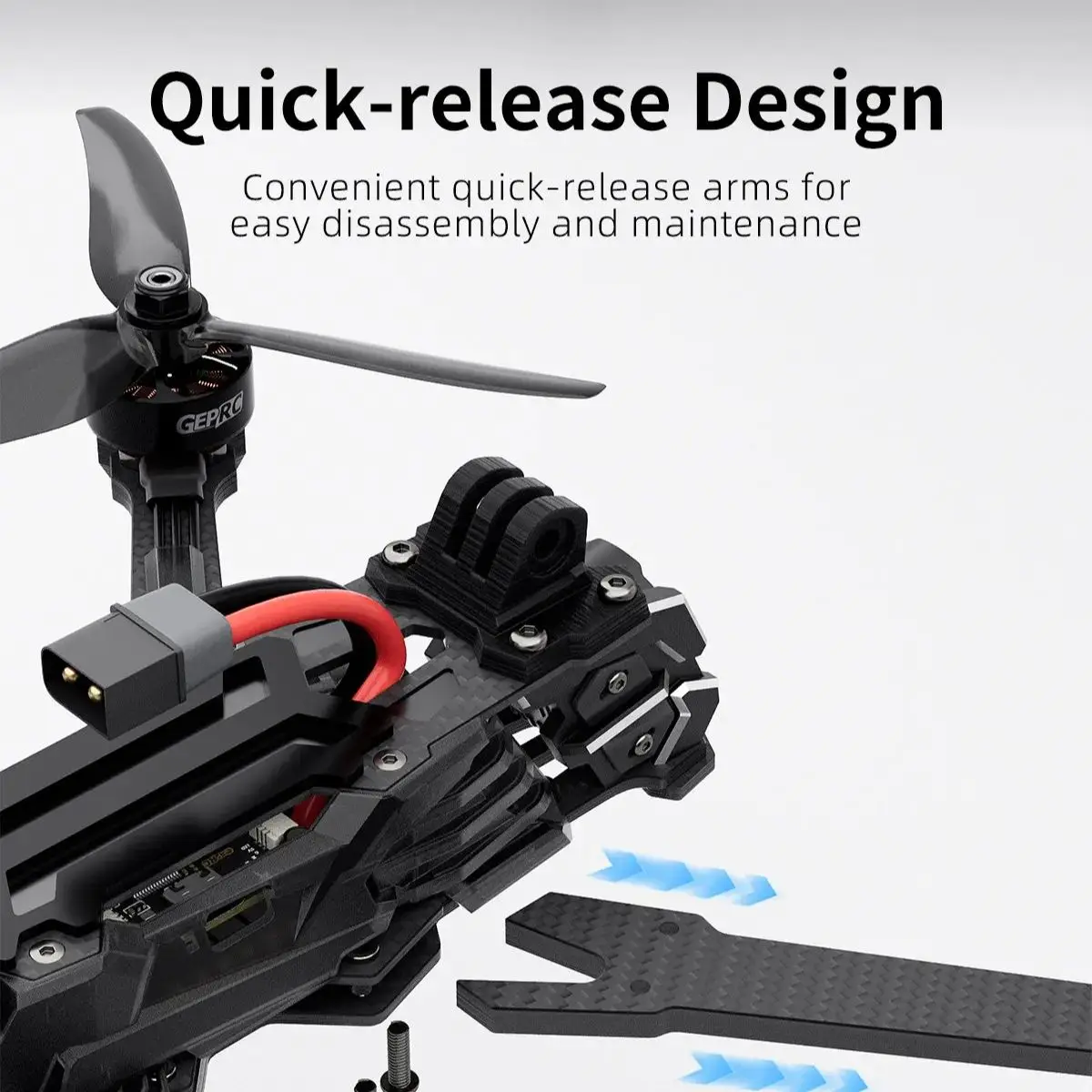 โดรน GEPRC Vapor-D6 HD O4 Pro RC Quadcopter Freestyle พร้อม TAKER BLS 60A ESC F722 V2 FC ELRS 2.4G/ TBSNanoRX และ DJI O4 Air Unit Pro VTX