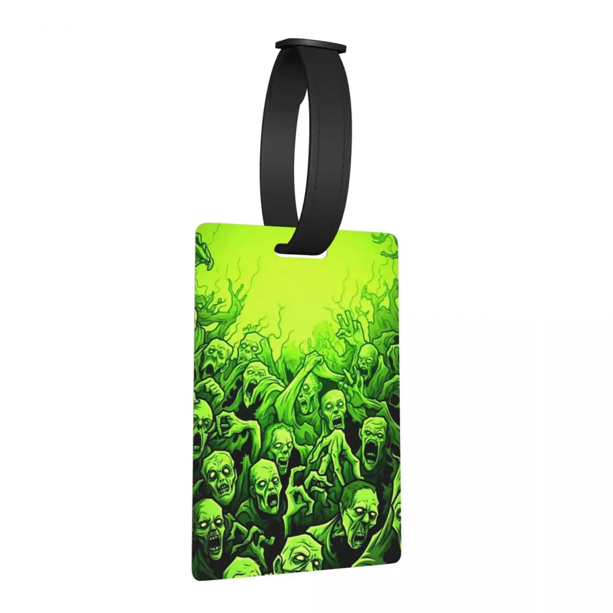 

Ghost Skull Print Luminous Horror Night Halloween Luggage Tags Suitcase Travel Baggage Boarding Tag Label Holder ID Name Address