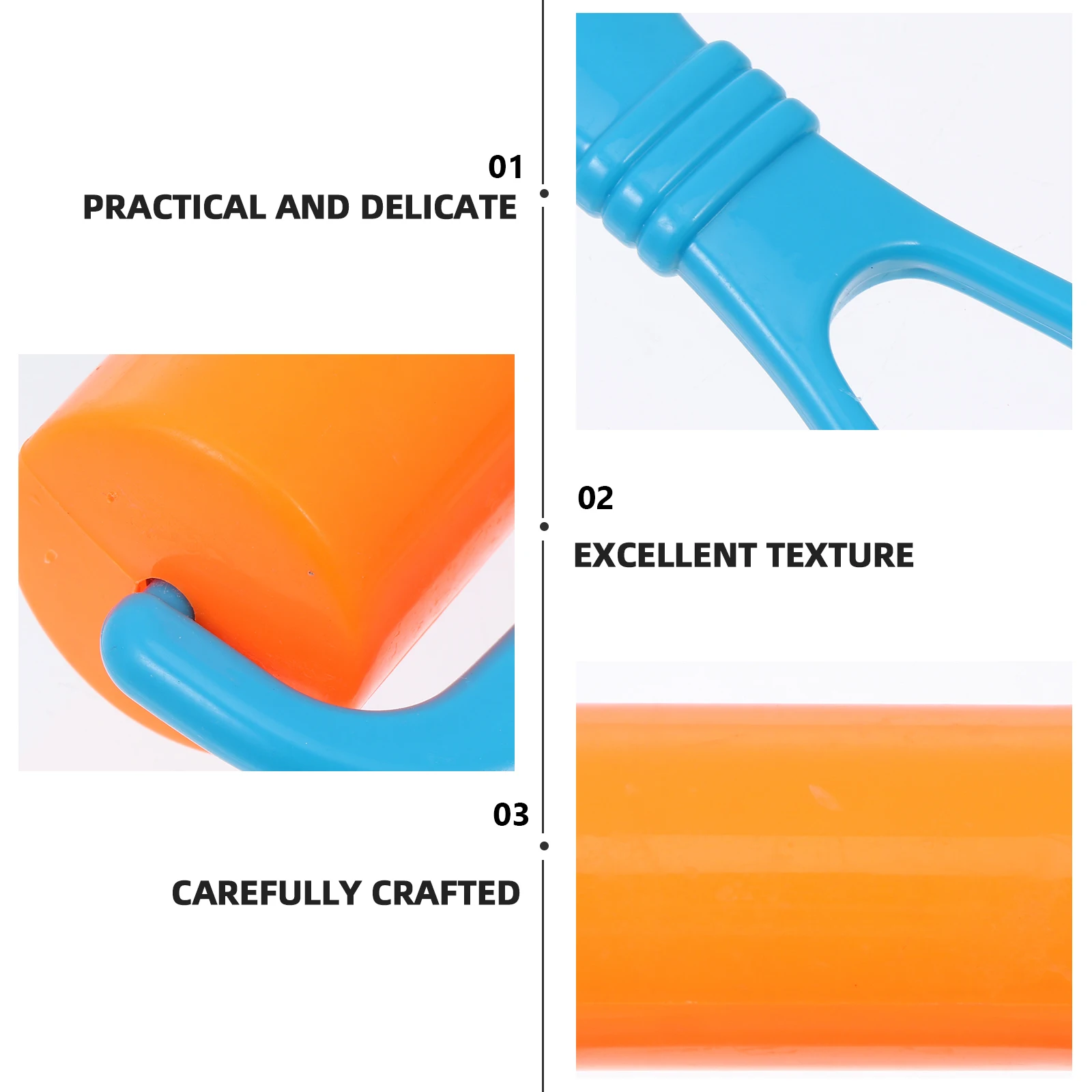 

3pcs DIY Roller Plastic Construction Applicator Safe Durable Stamping Brayers Rolling Wheel Tool