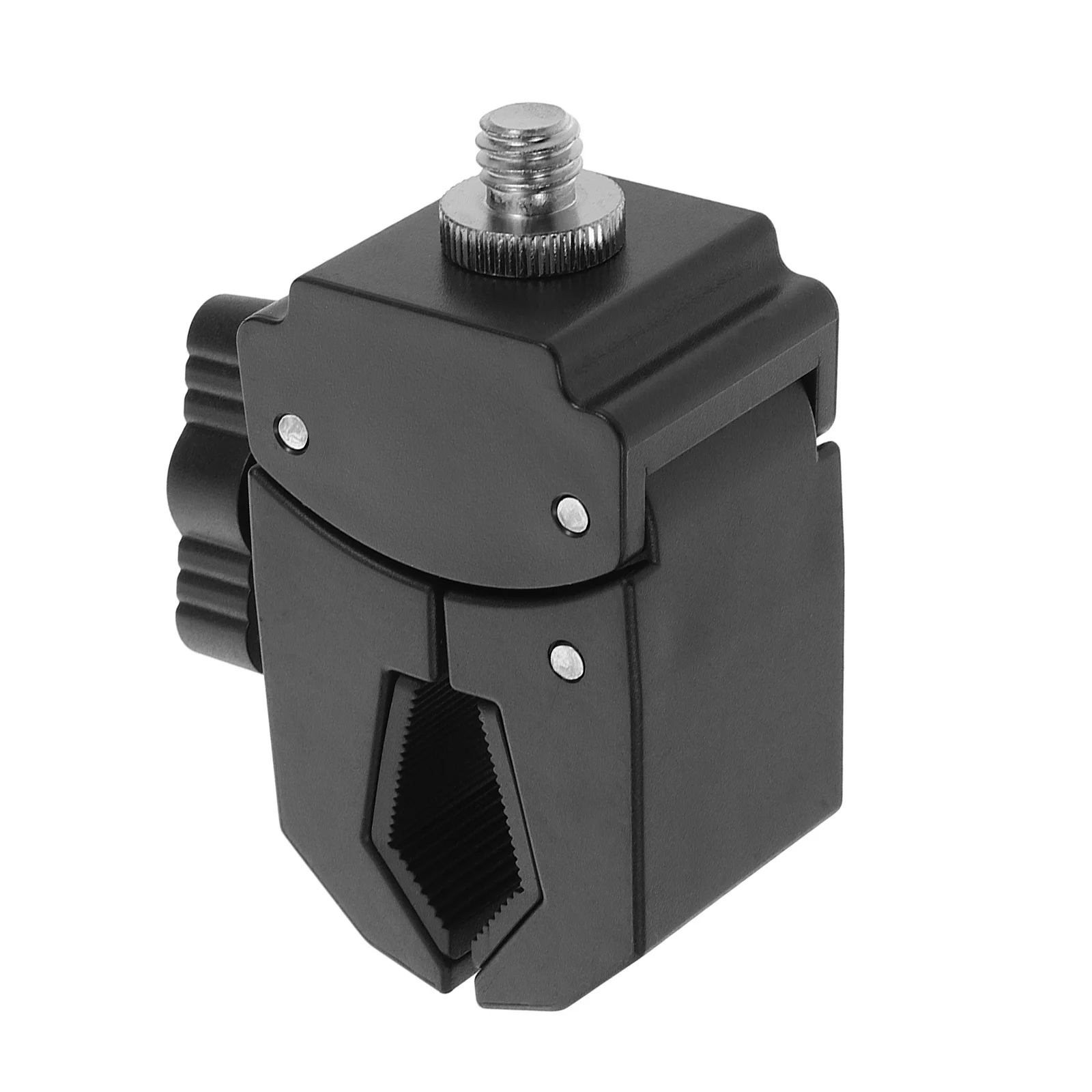 

Microphone Stand Clamp Black Plastic Clip Adapter for Mic Stand Tripod Pole Compact Portable Stable Mic Holder