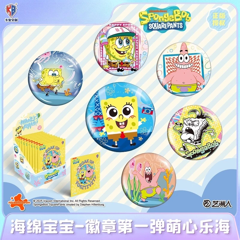 

KABAO SpongeBob SquarePants Enamel Pins, Cute Character Badges, Tinplate Metal Pins, Cartoon Merchandise Gift
