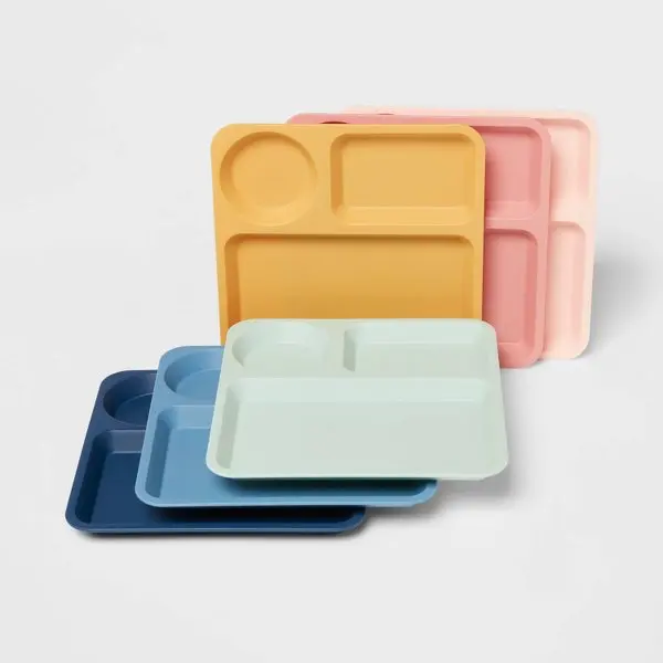 Kids' Plates Plastic Multicolor