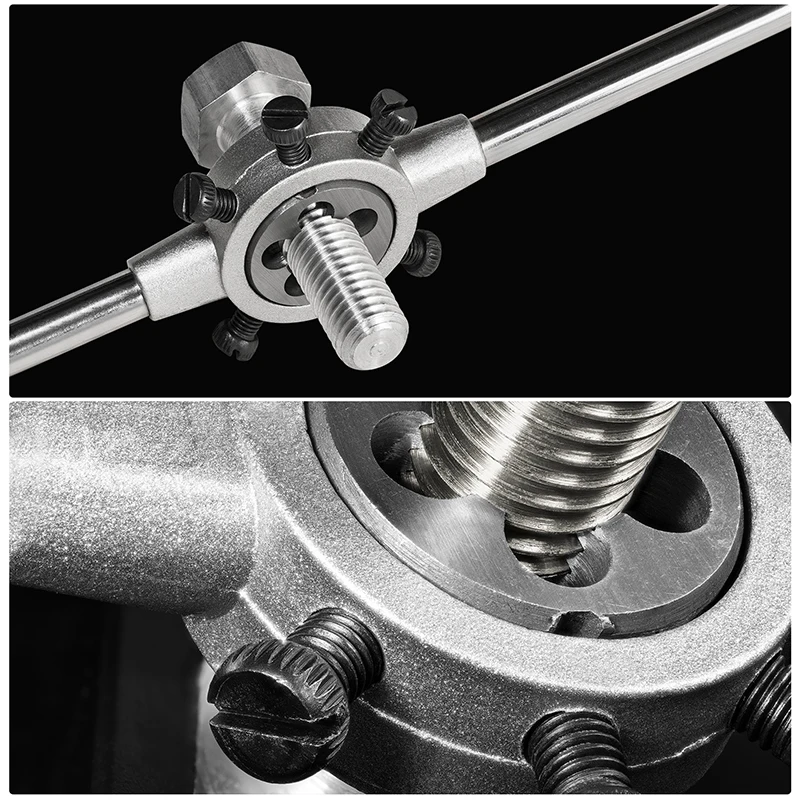 Imagem -06 - Aço Die Wrench Punho Circular Morre Ferramentas de Rosqueamento Thread Maker Metric Round Holder Ferramentas Manuais M3-m20 pc Pcs