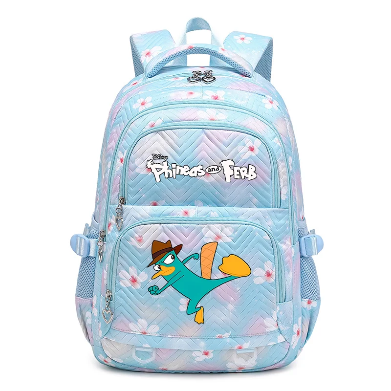 

Disney Phineas And Ferb Waterproof Women Backpack Female Travel Bag Backpacks Schoolbag for Teenage Girls Bookbag Mochila