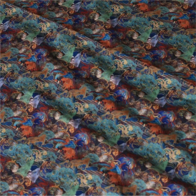 

Новая и стильная ткань с принтом для девочек, одежда в традиционном китайском стиле, теплая, окрашенная в галстук Ханфу.