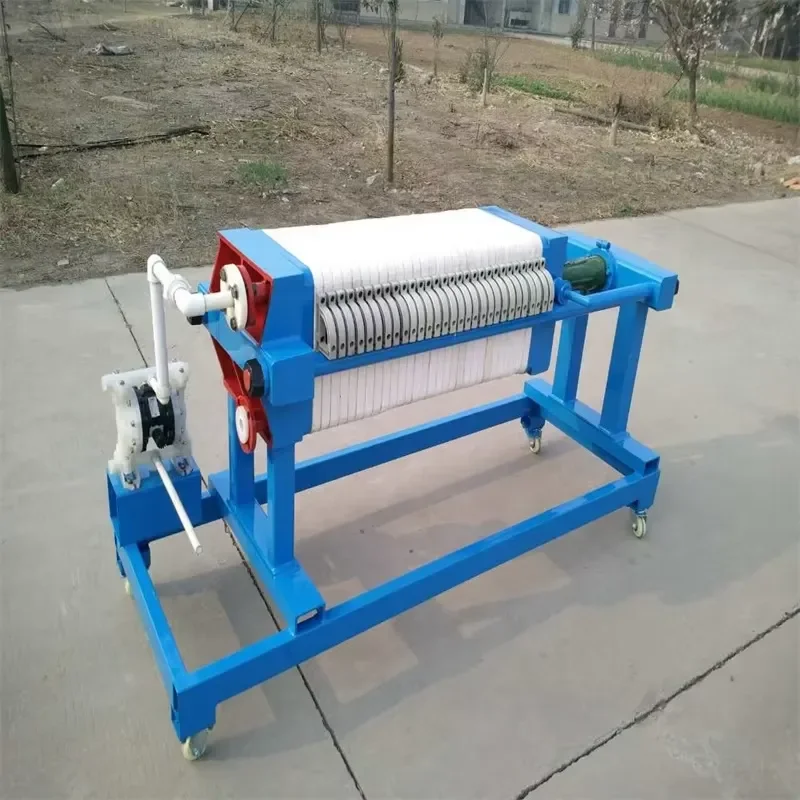 Manufacturer Supplies Filtration Equipment 450 Small Portable Filter Press Solid-liquid Separation Sludge Filter