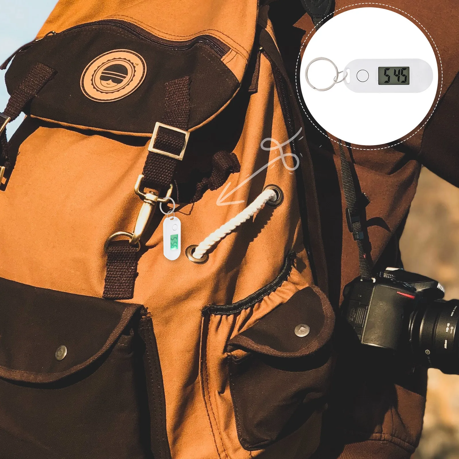 

Цифровые часы-брелок пластиковые бесшумные для студентов, рюкзаков, офиса, экзаменов, использования на улице