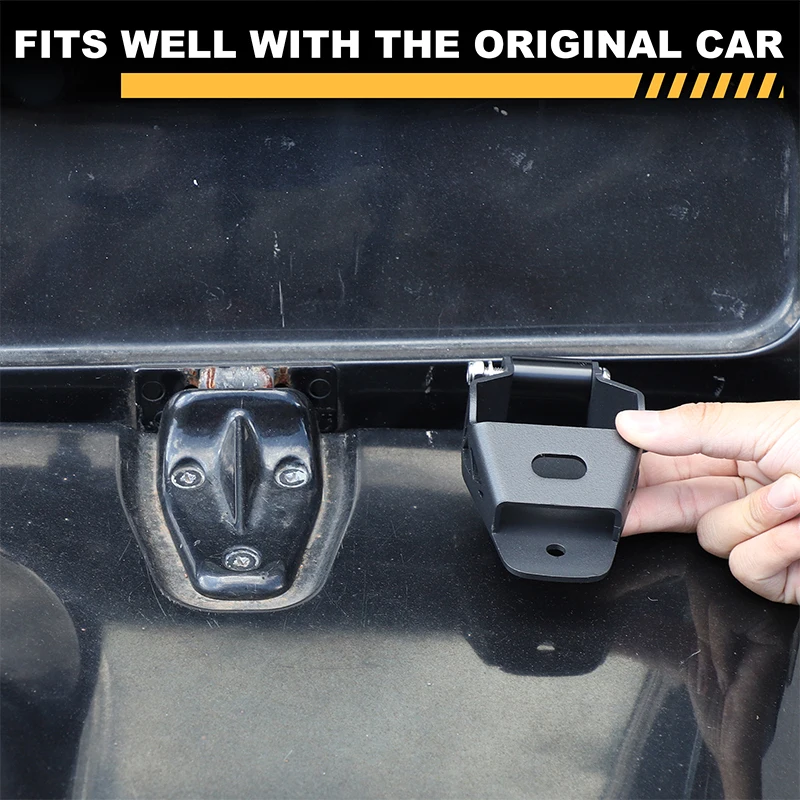 

For Land Rover Defender 90 110 2004-2018 Car Hood Cover Hinged Spotlight Bracket Work Light Mounting Holder Accessories