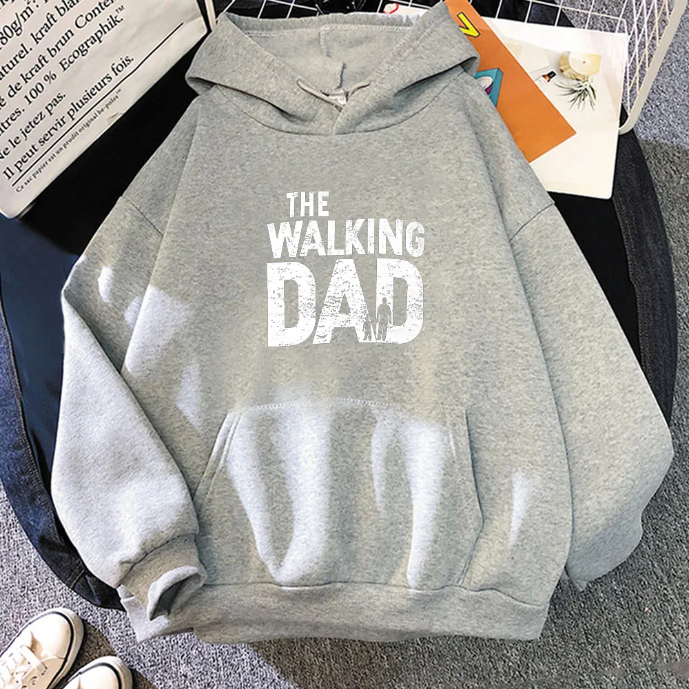 The Walking Dad Family Paternity Printed Hoodie Funko Pop Children Sweatshirt Cute Clothing Moletom Parent-child Wear Pullovers