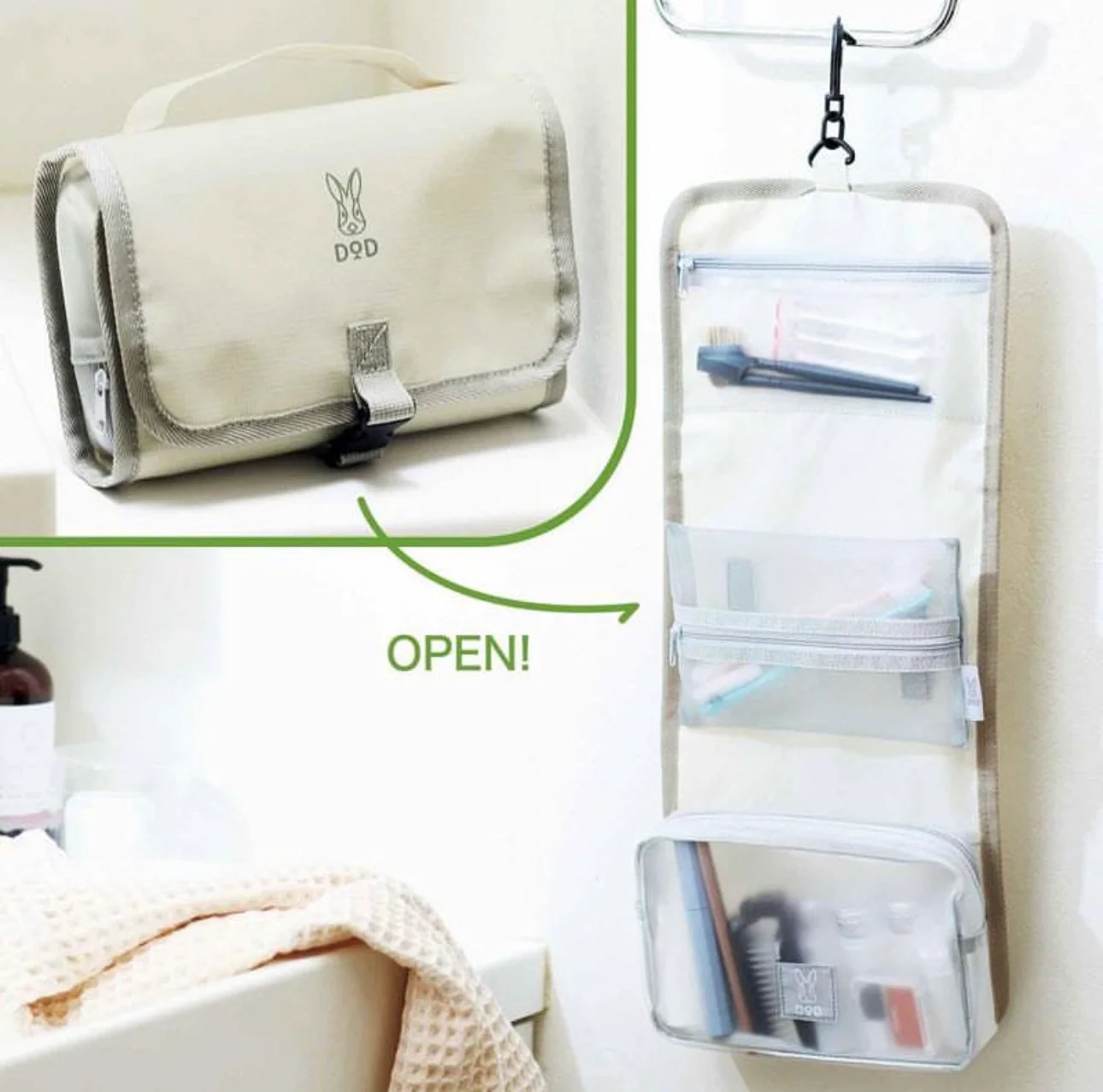 

Водонепроницаемая дышащая многофункциональная подвесная косметичка, портативный дорожный органайзер с несколькими отделениями