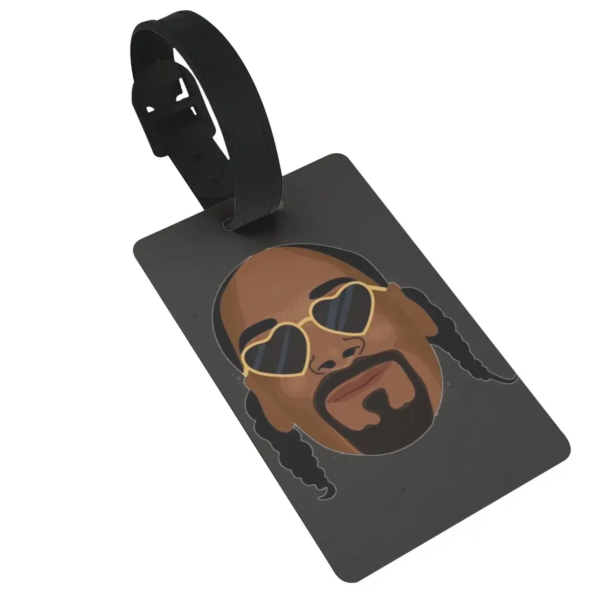 

Snoop Dogg Luggage Tags Suitcase Accessories Travel PVC Fashion Baggage Boarding Tag Portable Label Holder ID Name Address