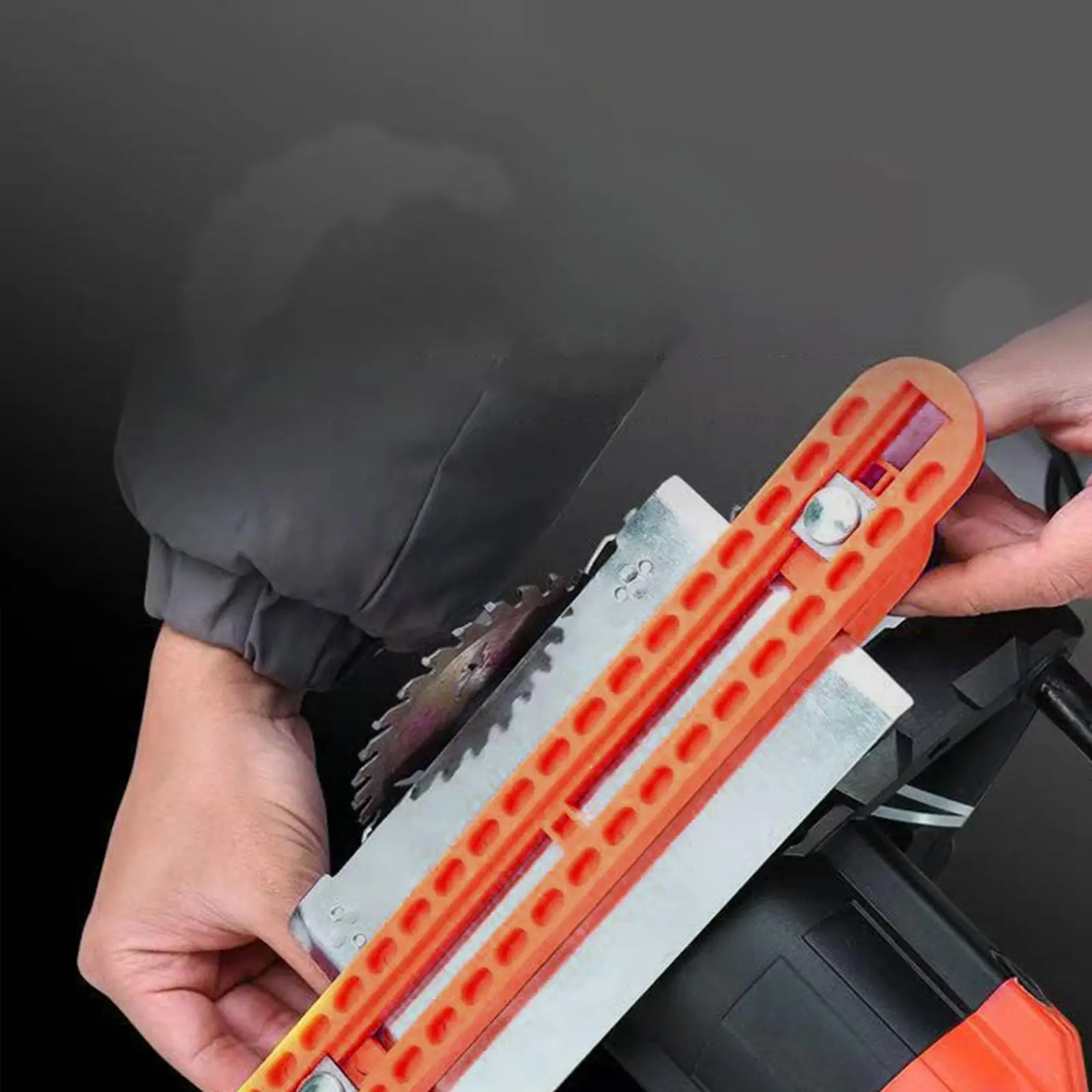 Guida base per macchina da taglio regolabile 31,6 cm di lunghezza Taglio di precisione Falegnami professionali Dispositivo efficace per la lavorazione del legno