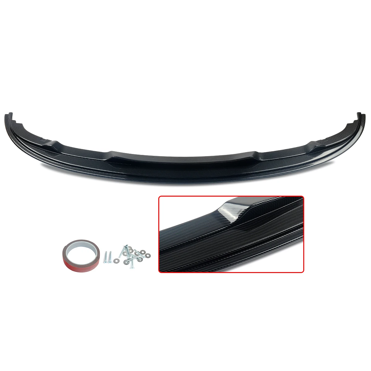 For BMW 3 Series E90 E91 LCI Carbon Painted M Sport Front Upper Splitter Lip