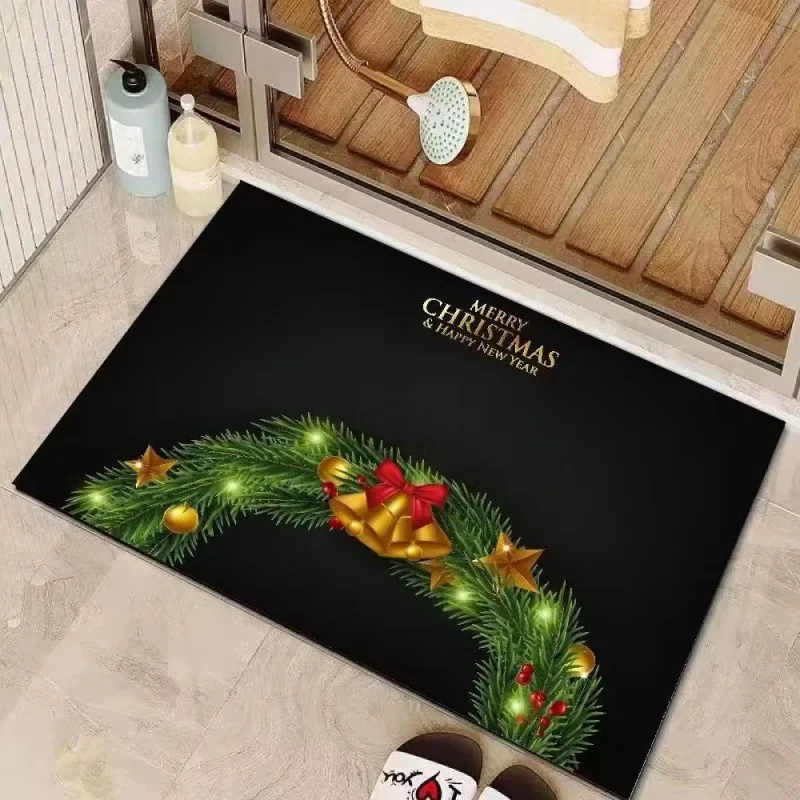 عيد الميلاد الديكور السجاد عيد الميلاد إكليل حصيرة شجرة عيد الميلاد عيد الميلاد الكرة المضادة للانزلاق ماصة السجاد عطلة الديكور