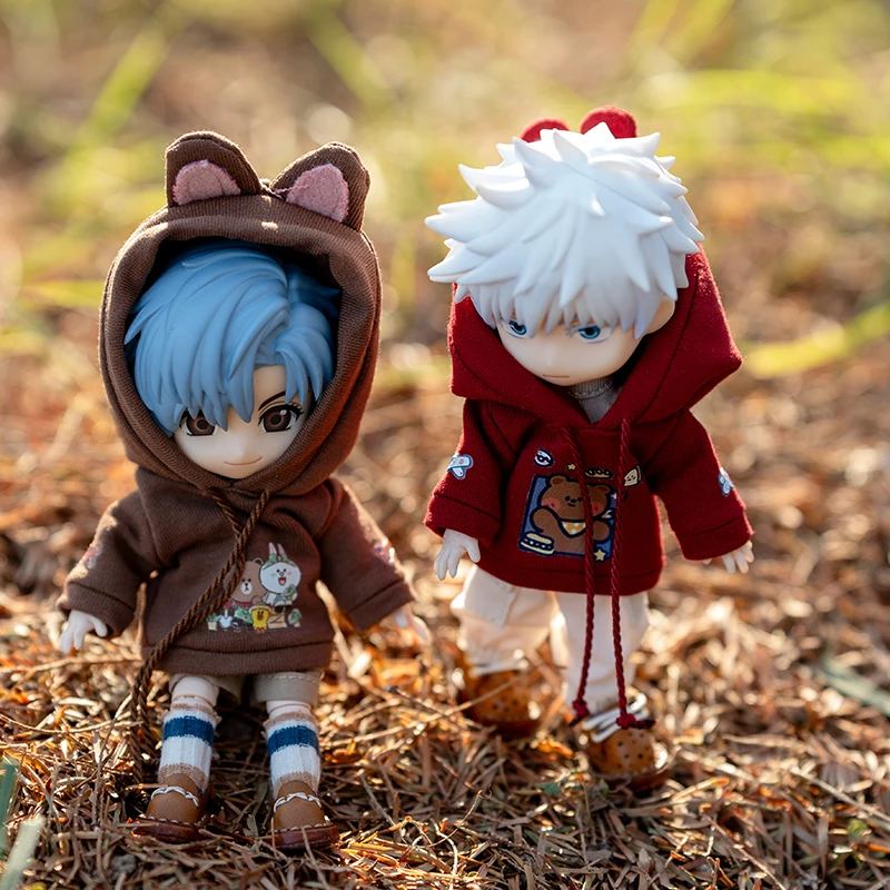 

Ob11 doll clothing accessories obitsu11 hooded sweatshirt YMY large hooded sweatshirt Molly casual sweatshirt 15-20 cm doll clot