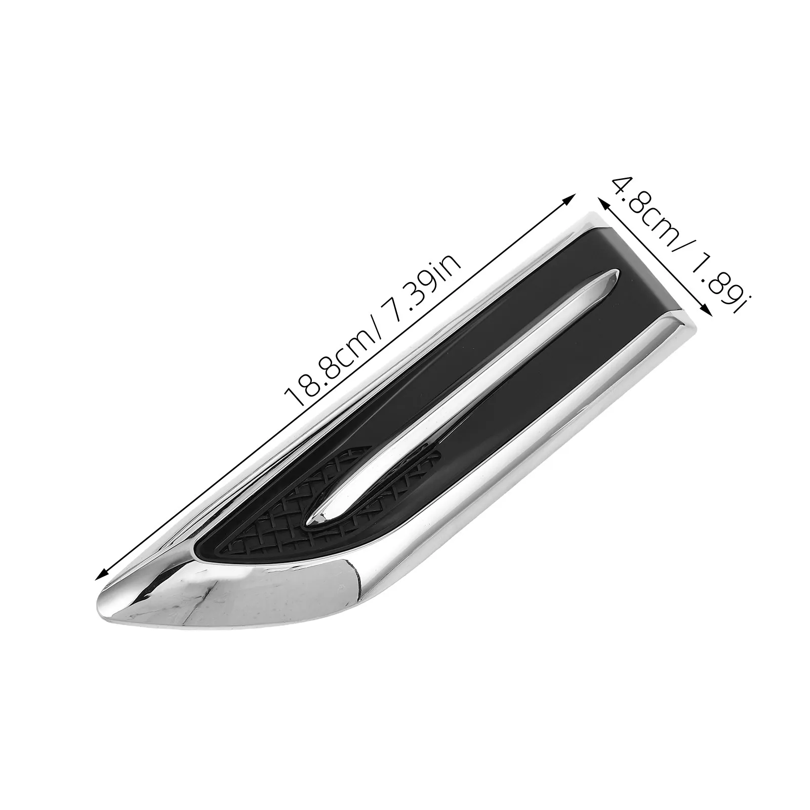 2 pcs Car Side Spoiler Universal Trim Exterior Splitter Cover Halloween Christmas New Year Car Air Vent Stickers Fake