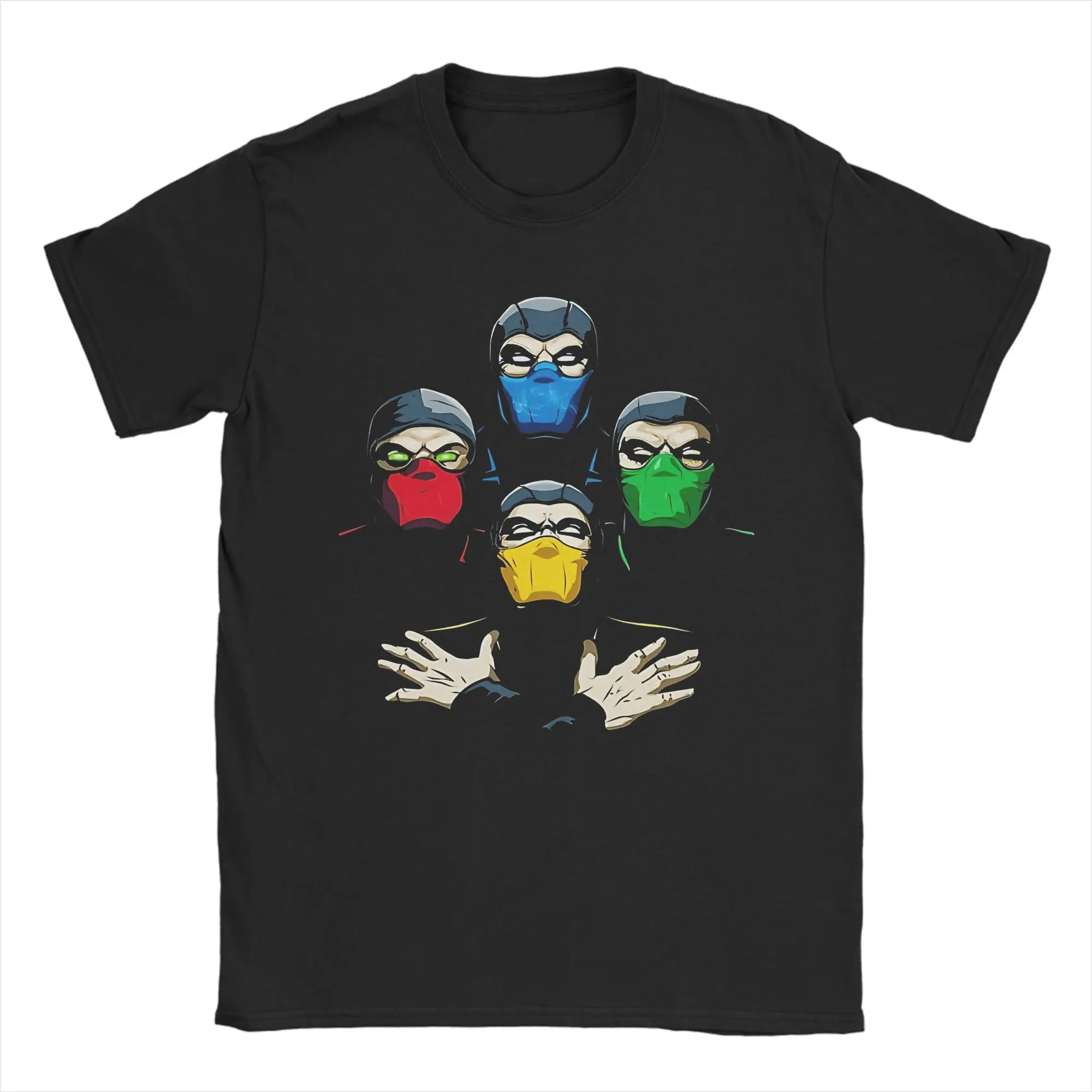 Harajuku T-Shirt Summer Game Mortal Kombat Hipster T-Shirts  Cotton Tee Shirt for Men's Y2K Casual Pattern Short Sleeve Clothing