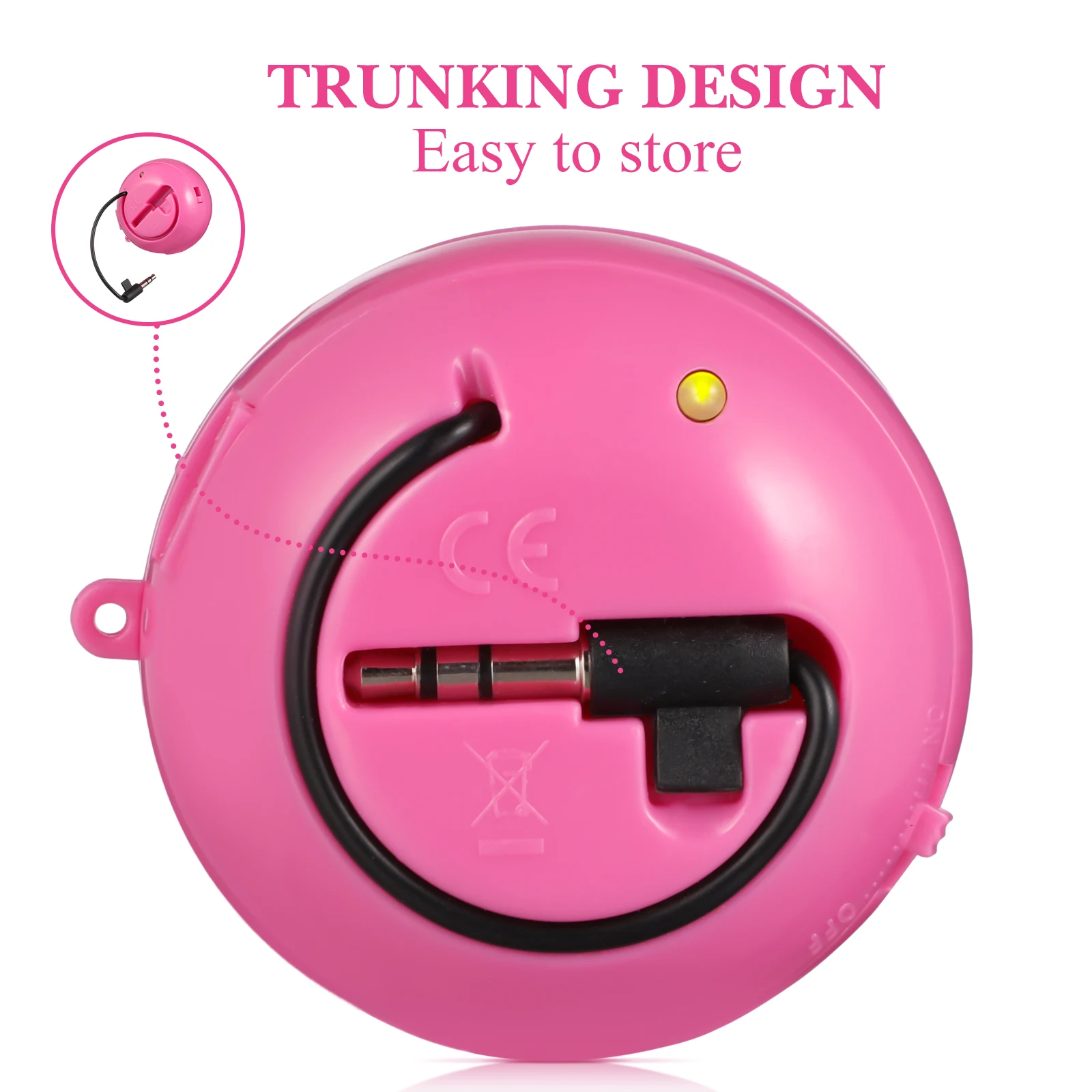 

Usb Rechargeable Mini Speaker 3.5Mm Aux Input Portable Plug Laptop Phone Tablet Desktop External Audio Device Gift