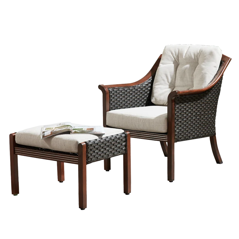 Leisure chair adult bedroom household rocking chair recliner small apartment balcony leisure chair American lazy sofa