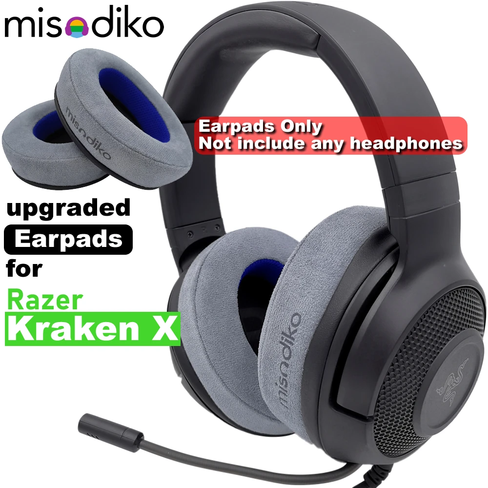 misodiko Upgraded Ear Pads Cushions Replacement for Razer Kraken X Gaming Headset