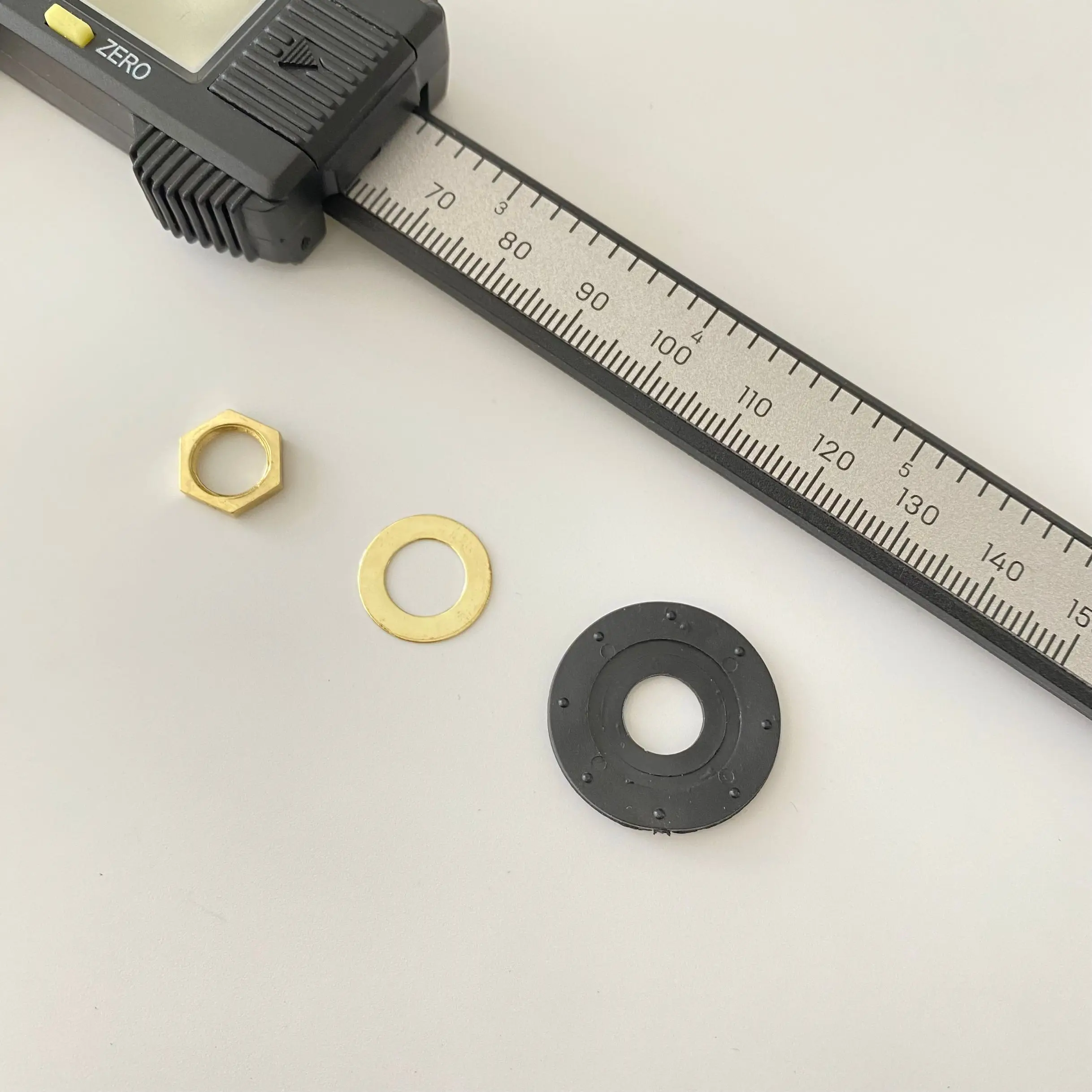 Quartz Clock Movement Mechanism Parts NUT Screw Cap Metal Gasket Rubber Gasket Repair Replacing Tools