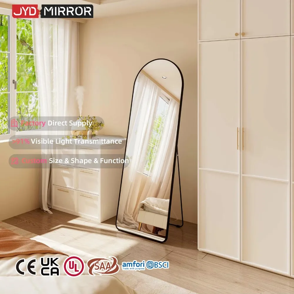 

Большое напольное зеркало в полный рост с арочной рамой, 550 x 1600 мм, декоративное, алюминиевое, для салонов красоты, от крупного поставщика